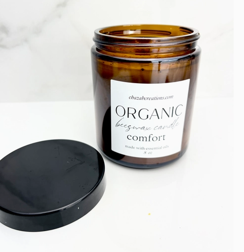 100% Organic Beeswax Candle