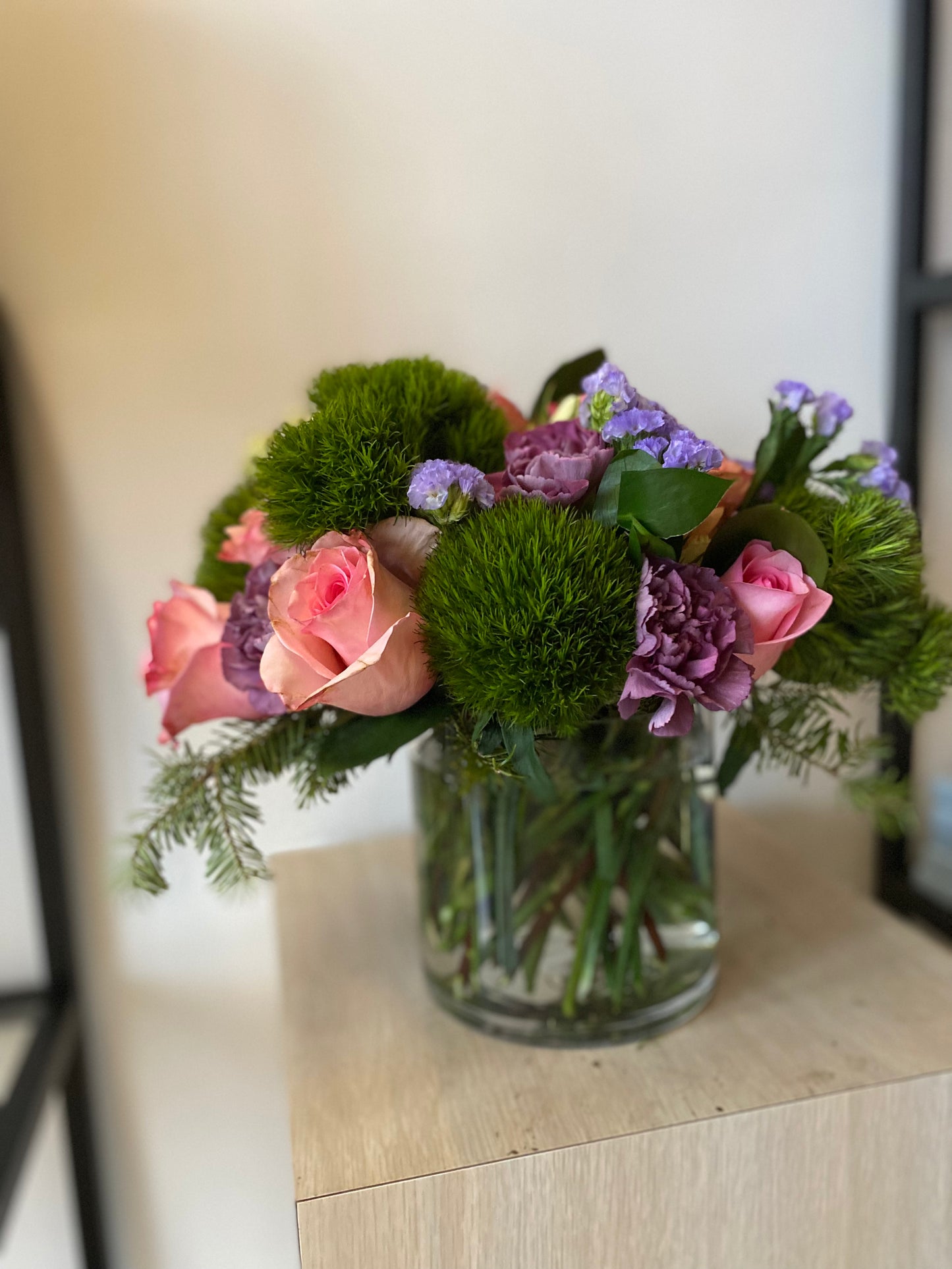 Pastel Christmas Flower Arrangment