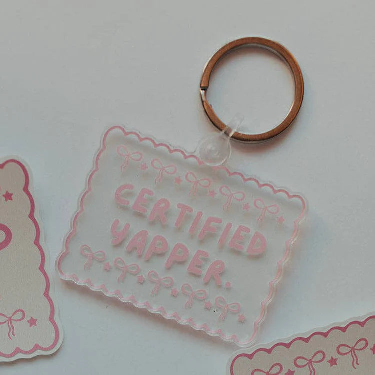 Certified Yapper Acrylic Keychain