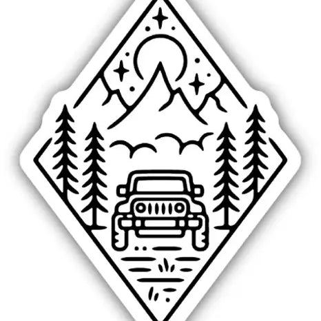 Adventure Jeep Sticker