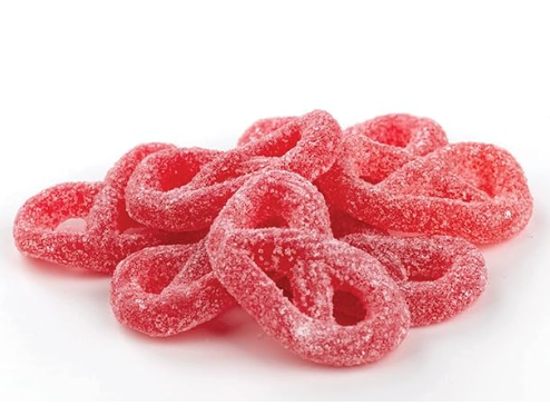 Gummy Raspberry Jelly Pretzels Candy