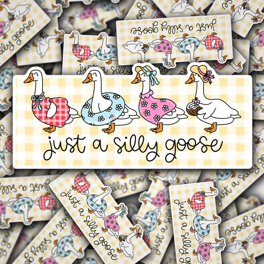 Vinyl Car Decal Just A Silly Goose