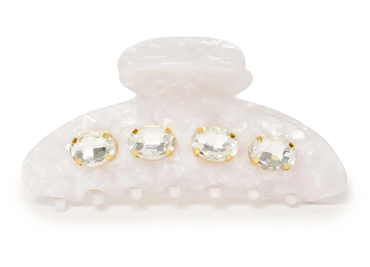 MOTHER OF PEARL LARGE CRYSTAL CLAW CLIP ~ Lele Sadoughi