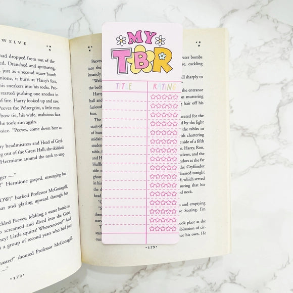 Matte Bookmark, My Tbr Writable with Ratings