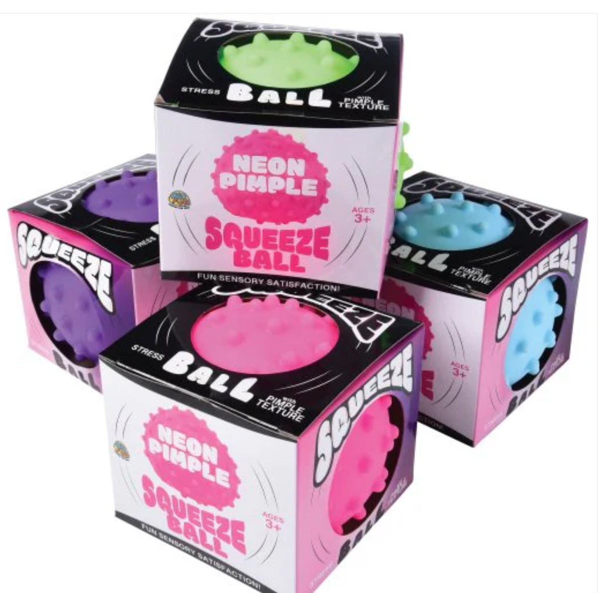 Neon Pimple Squeeze Ball
