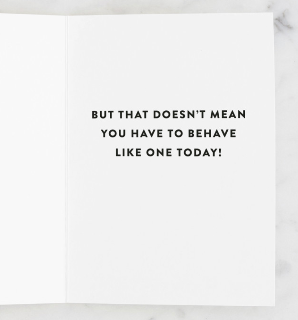 HBD Officially beoming a real adult greeting card ~ Minted