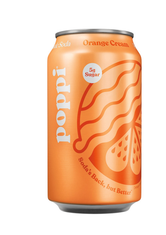 Poppi Orange Cream Prebiotic Soda - 12 fl oz Can
