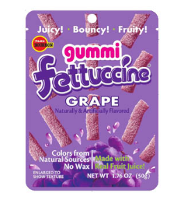 Gummi Fettuccine Candy 1.76oz - Grape