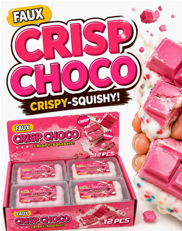 Faux Crisp Choco – Crispy-Squishy Chocolate Asmr Toy
