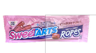 SweeTARTS Soft and Chewy Ropes, Cherry Punch Flavor, 1.8 Ounce Pouches
