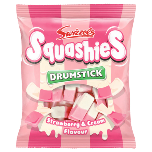 Swizzels Squashies Drumstick Strawberry & Cream Flavour Bag