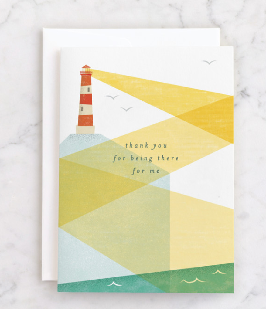 thank you mint greeting card