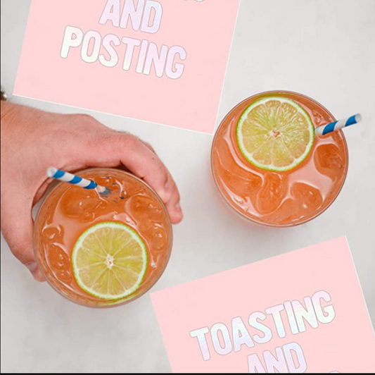 pink party napkins