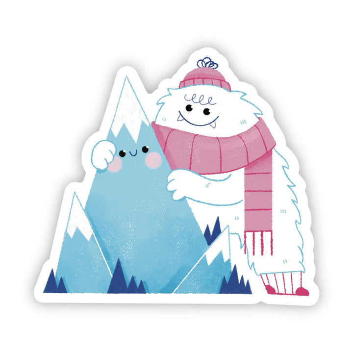Yeti and Mountain Friends Sticker