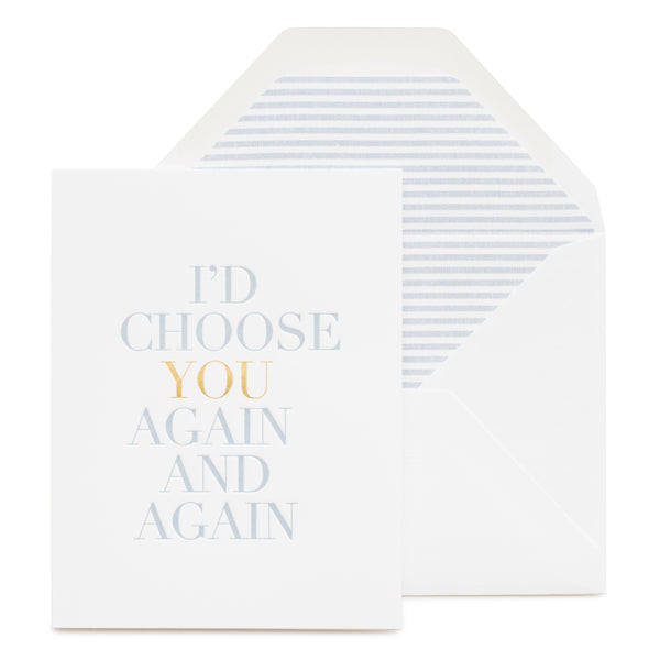 "I'd Choose You" Card ~ Sugar Paper