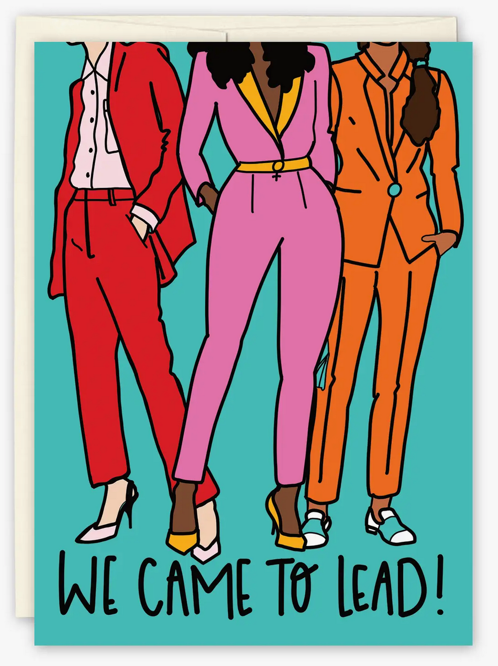 Came To Lead Support Card ~ Black Joy Paper