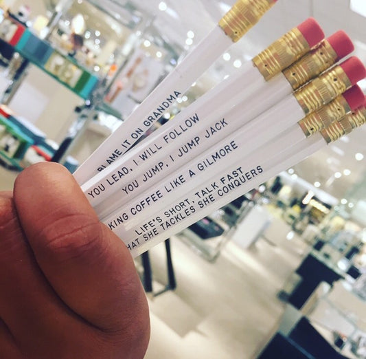 Gilmore Girls Personalized Pencil Set: Set of 6