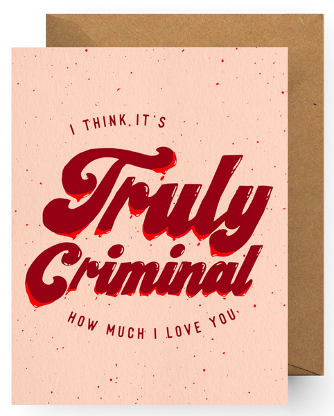 "True Crime Love" Greeting card valley stream