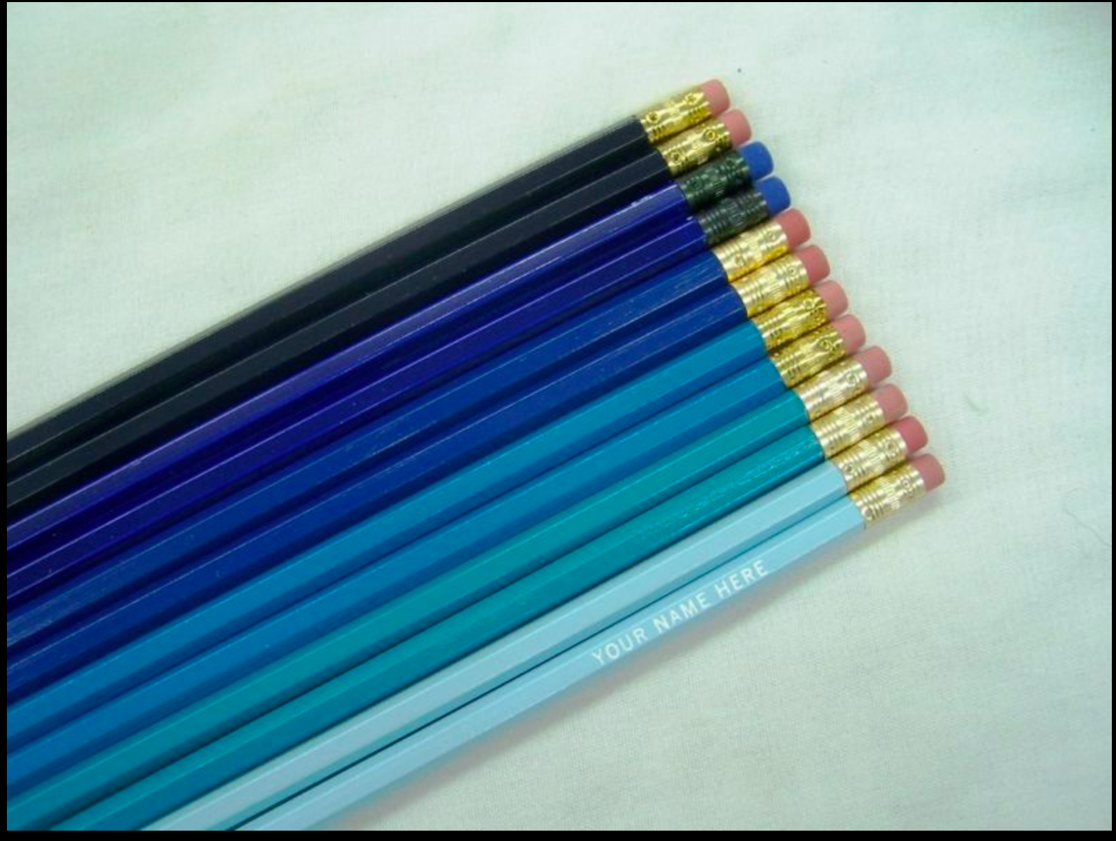 Set of 12 Personalized Pencils