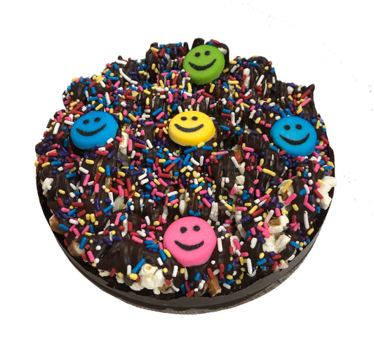 10" Sensational Dairy Free Decorated Smile Pizza