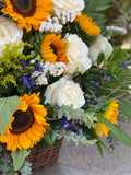 Basket Arrangement – Mixed Seasonal Flowers