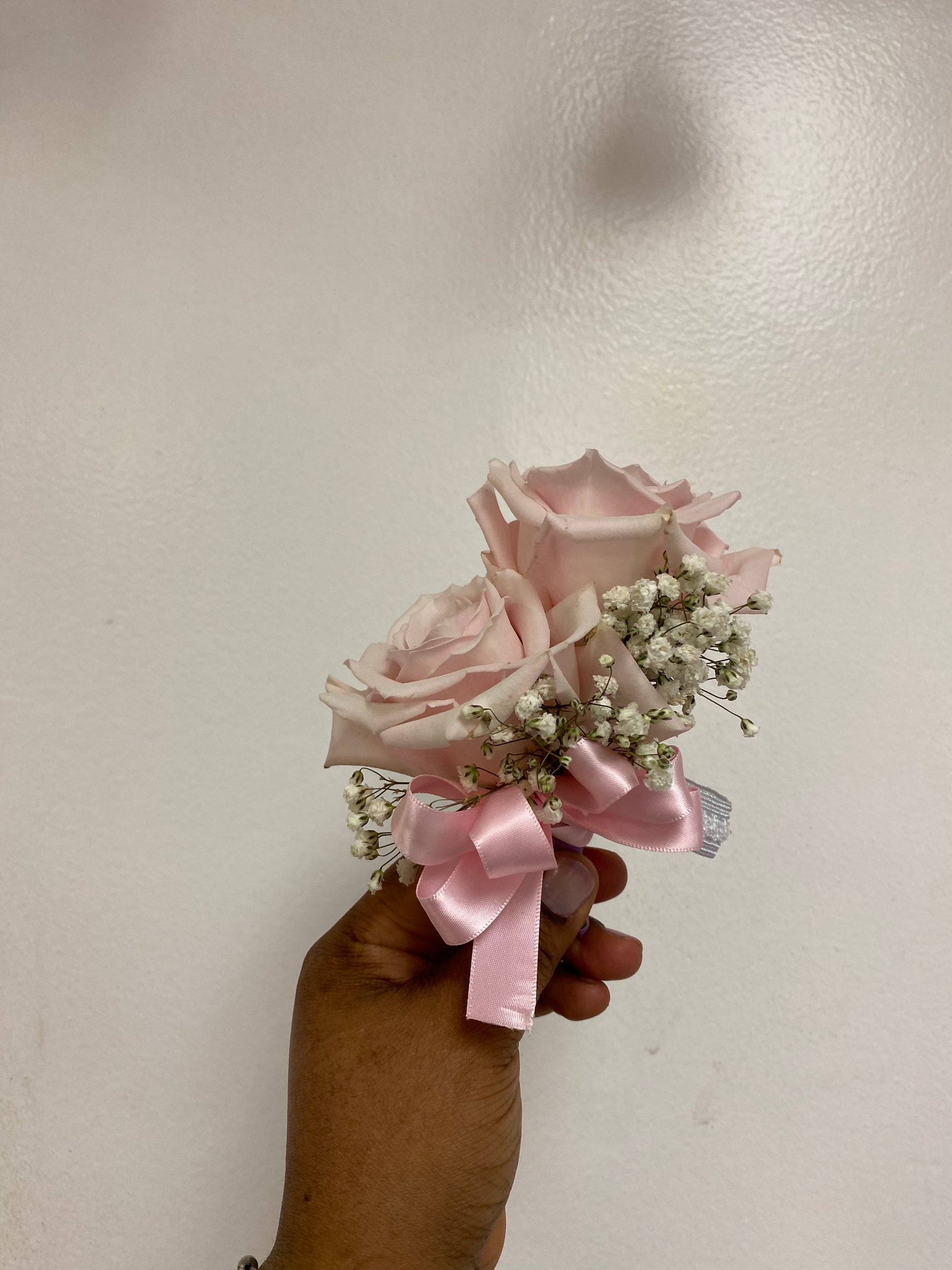 light pink corsage