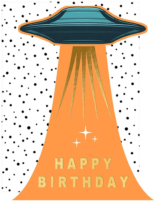 Birthday Spaceship Greeting Card ~ Eleanor Stuart