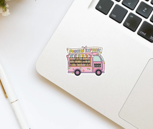 Bookish Express Book Truck Vinyl Sticker | Kindle Sticker |