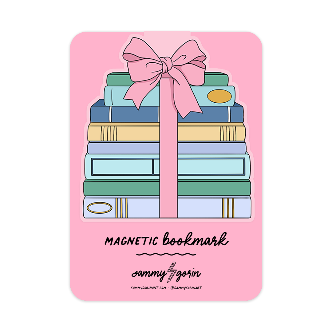 Bow Books Magnetic Bookmark ~ Sammy Gorin 