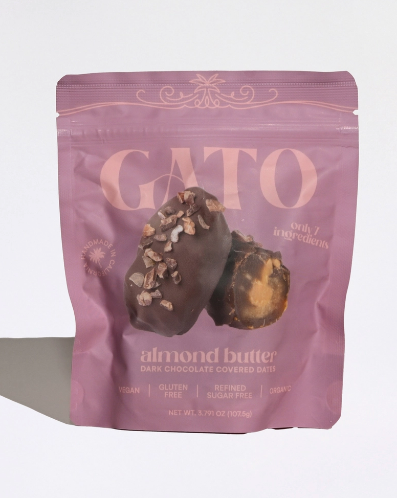 Chocolate Covered Dates with Almond Butter