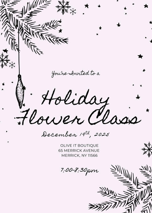 Winter Flower Class ~ 12/19/2025