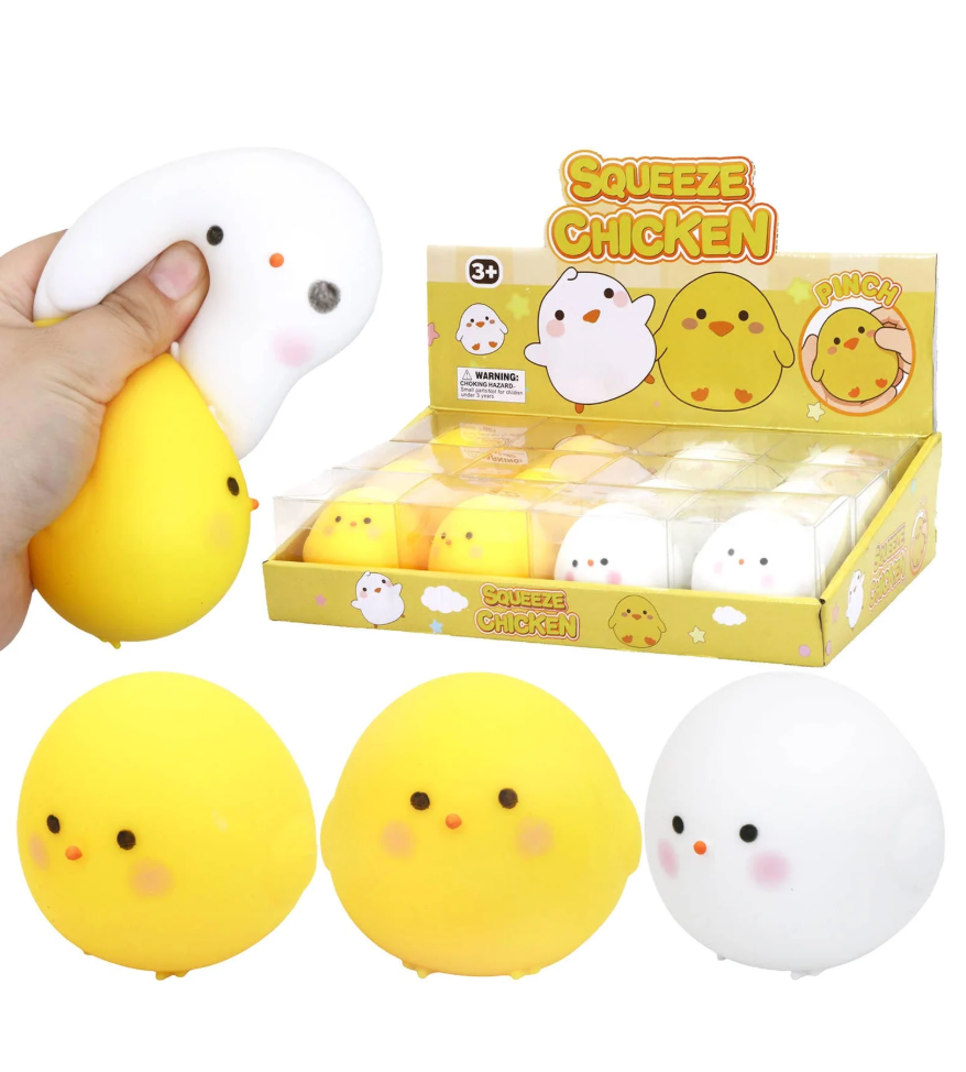 Chubby Baby Chick Soft Fluffy Slime Filled Squishy Toy