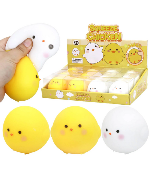 Chubby Baby Chick Soft Fluffy Slime Filled Squishy Toy