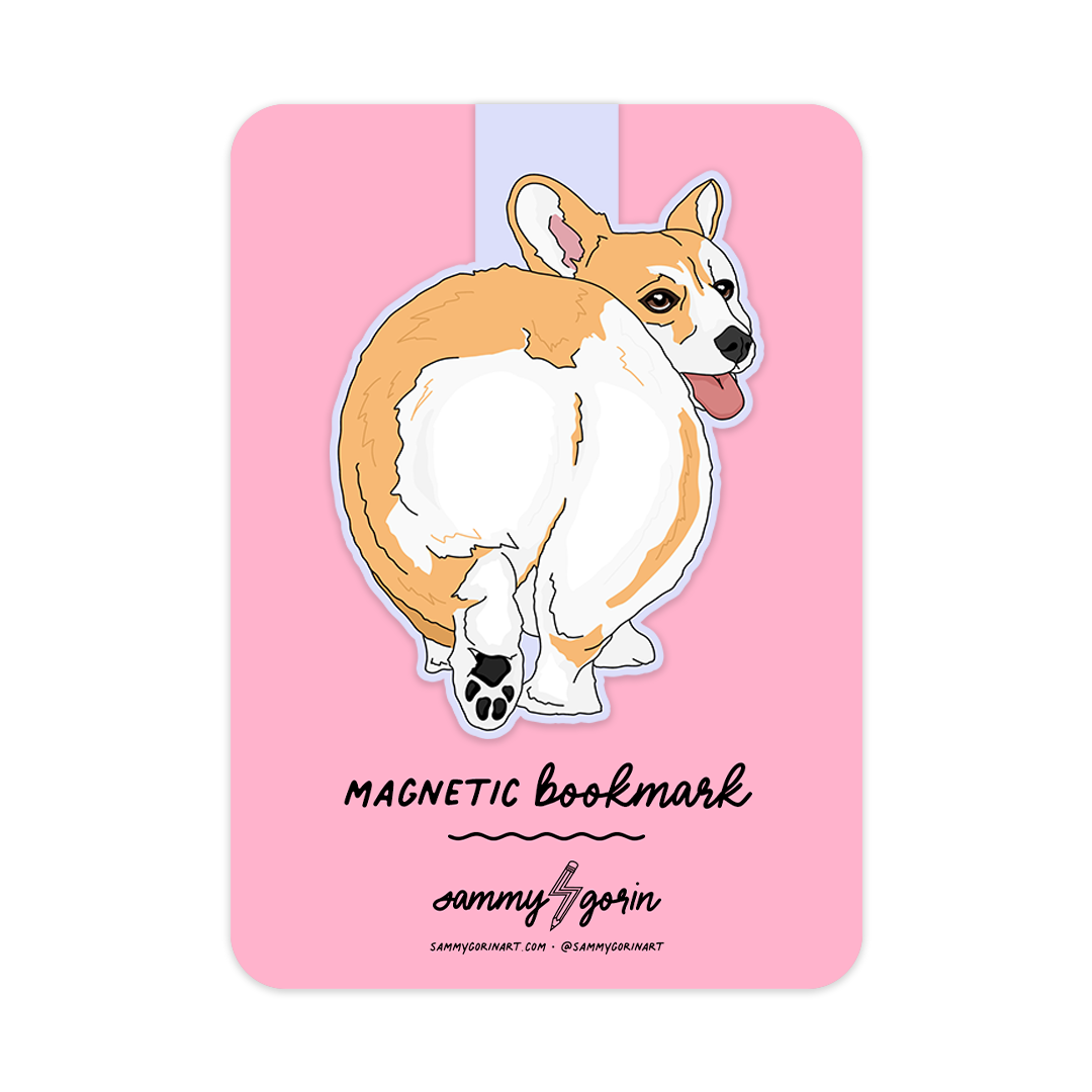 Corgi Butt Magnetic Bookmark ~ Sammy Gorin