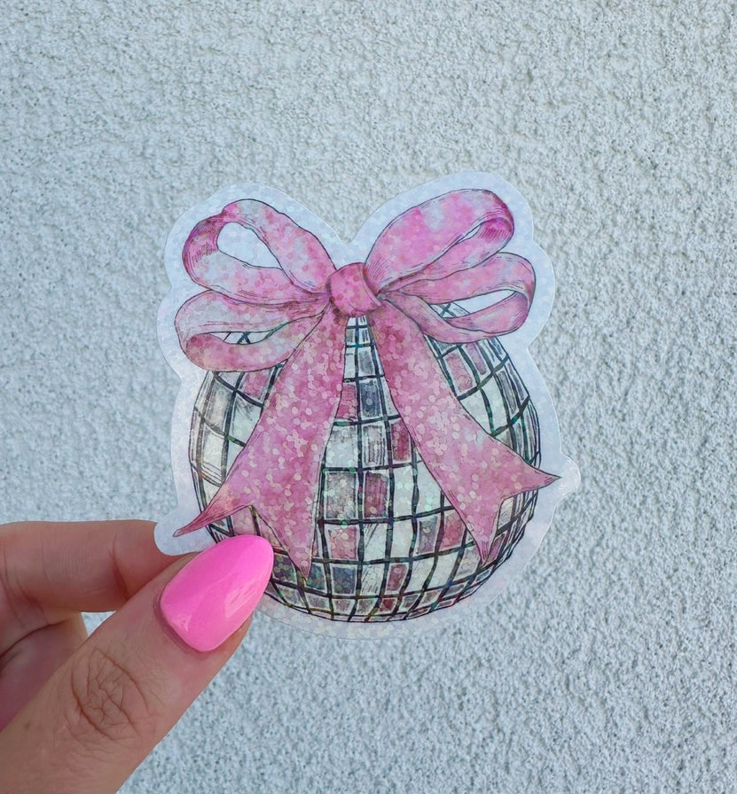Disco Bow Sticker