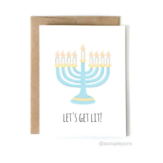 Get Lit - Hanukkah Card