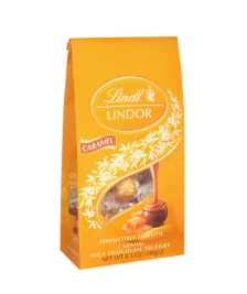 Lindt LINDOR Caramel Milk Chocolate Truffles, Milk Chocolate Candy with Smooth, Melting Truffle Center 8.5 oz. Bag