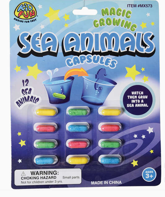 Magic Grow Sea Animal Capsules 12-unit