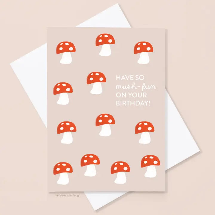 Mini Mushroom Birthday Card