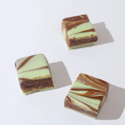Mint Chocolate Swirl Fudge