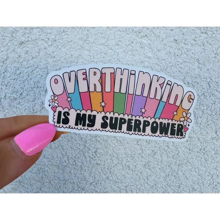 Overthinking Sticker