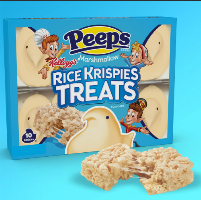 PEEPS, Rice Krispies Treat Flavored Marshmallow Chicks, 10 Count