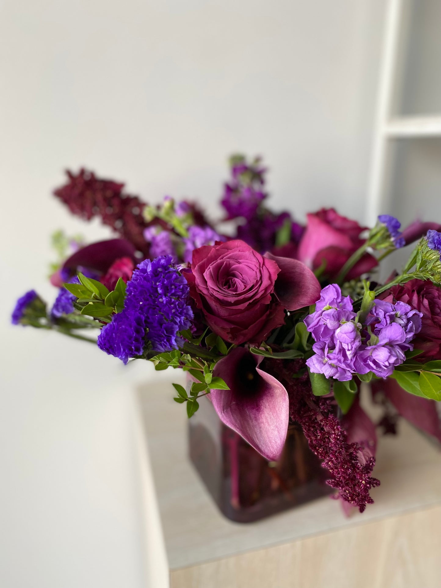 Purple monotone flowers