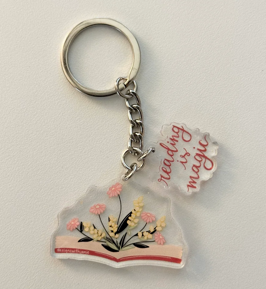 Reading is Magic Keychain