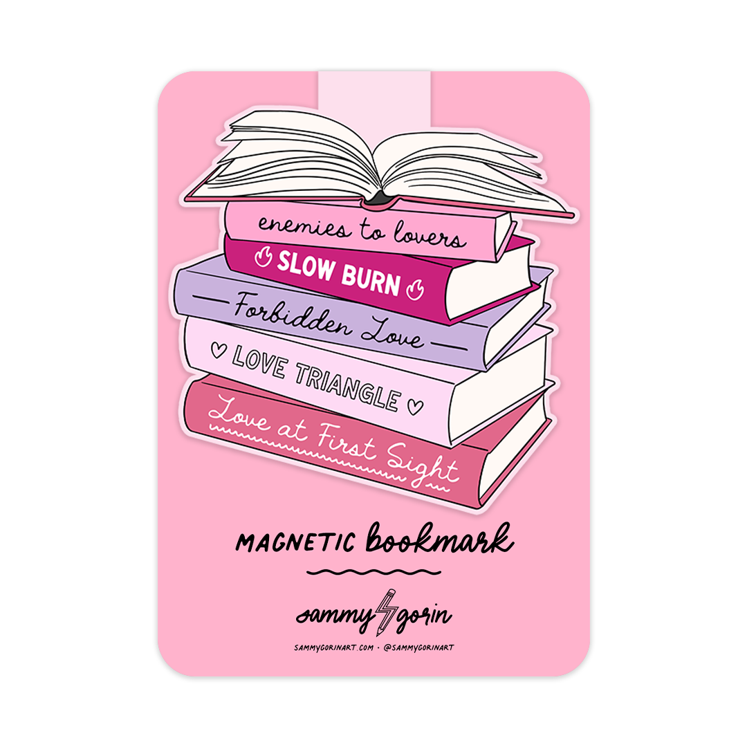 Romance Tropes Magnetic Bookmark ~ Sammy Gorin