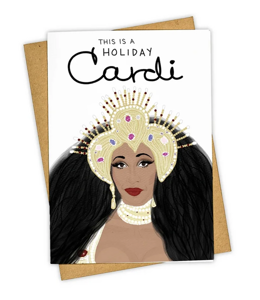 Holiday cardi card