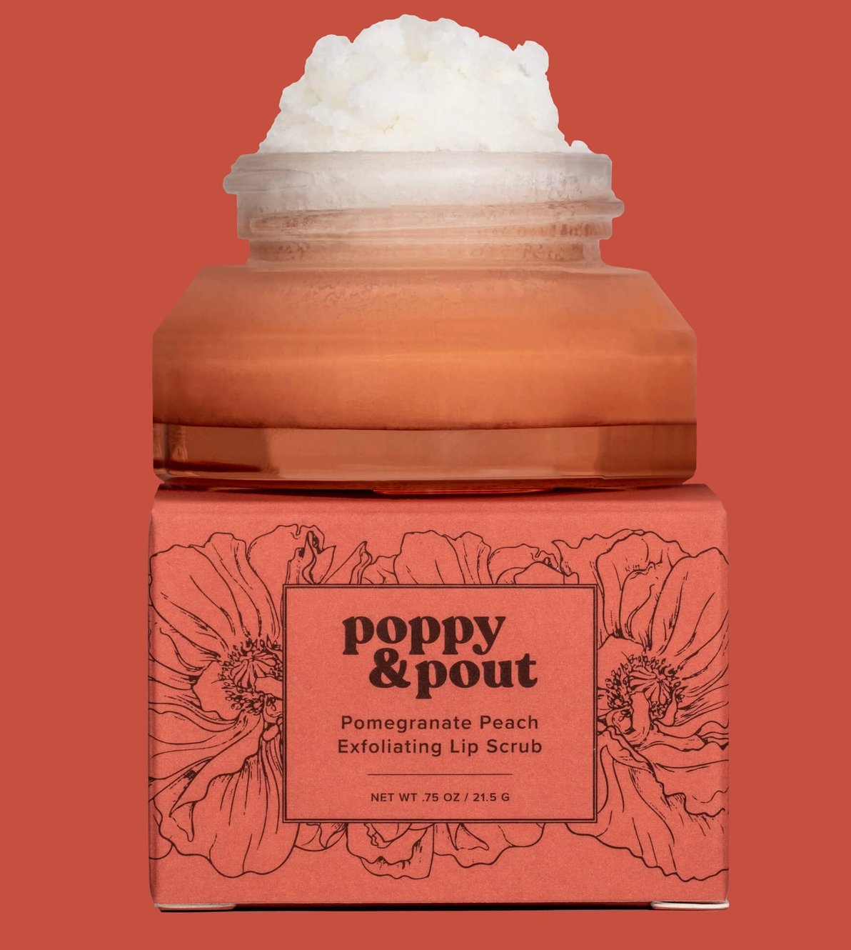 Poppy & pout lip scrub