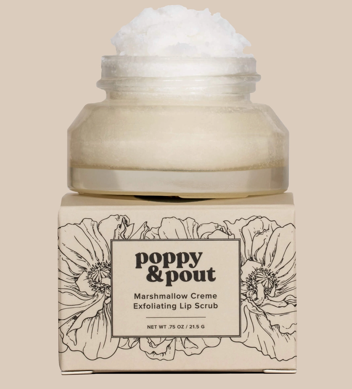 Poppy & pout lip scrub