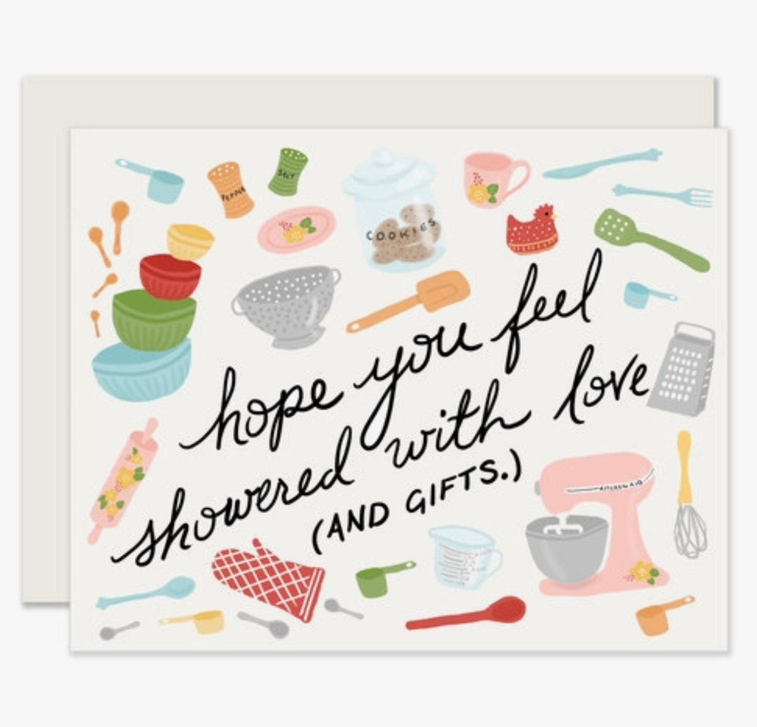 Showered with Gifts Greeting Card ~ Slightly Stationery