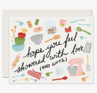 Showered with Gifts Greeting Card ~ Slightly Stationery